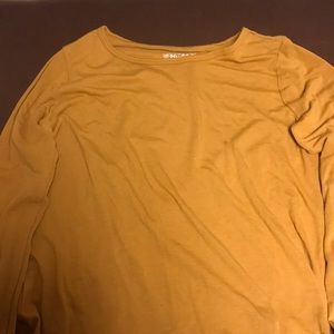 A mustard long sleeve